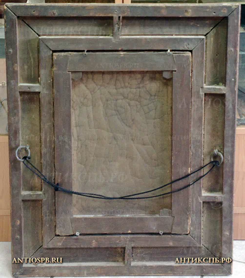 Картина старинная "Девушка с лейкой". Serrure Auguste (Огюст Серрюр (1825-1903)). Европа. Кон ХIХ -нач. ХХ века. №20322